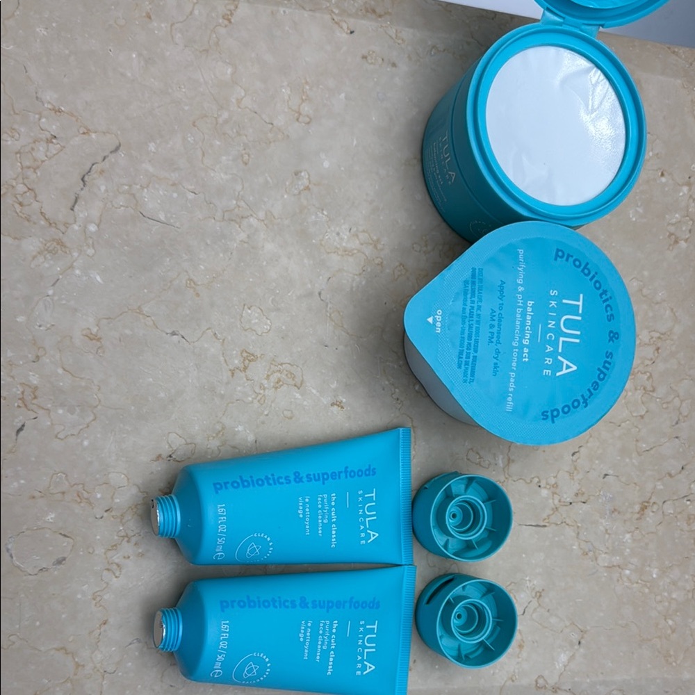 TULA Skincare Probiotic Set in Teal
